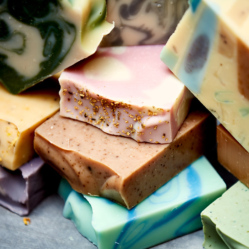 image of colorful soaps not in boxes